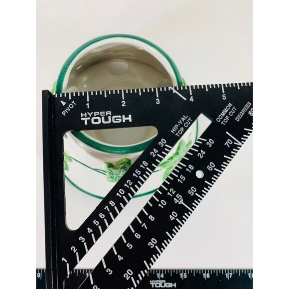 Ivy Vine Candle Shade Yankee Topper Ceramic Scalloped VTG 90s Jar Farmcore Jar S - Picture 8 of 10